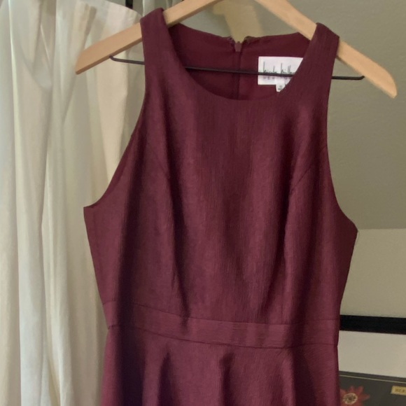 Nicole Miller Burgundy Semi-Formal Dress - Picture 3 of 8